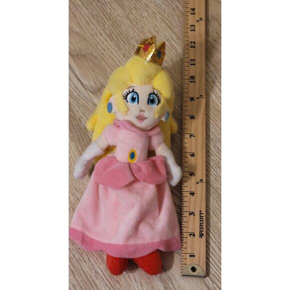 Nintendo Plush Princess Peach Pre-owned Video Games Super Mario Bros Pink Toys - Picture 2 of 3
